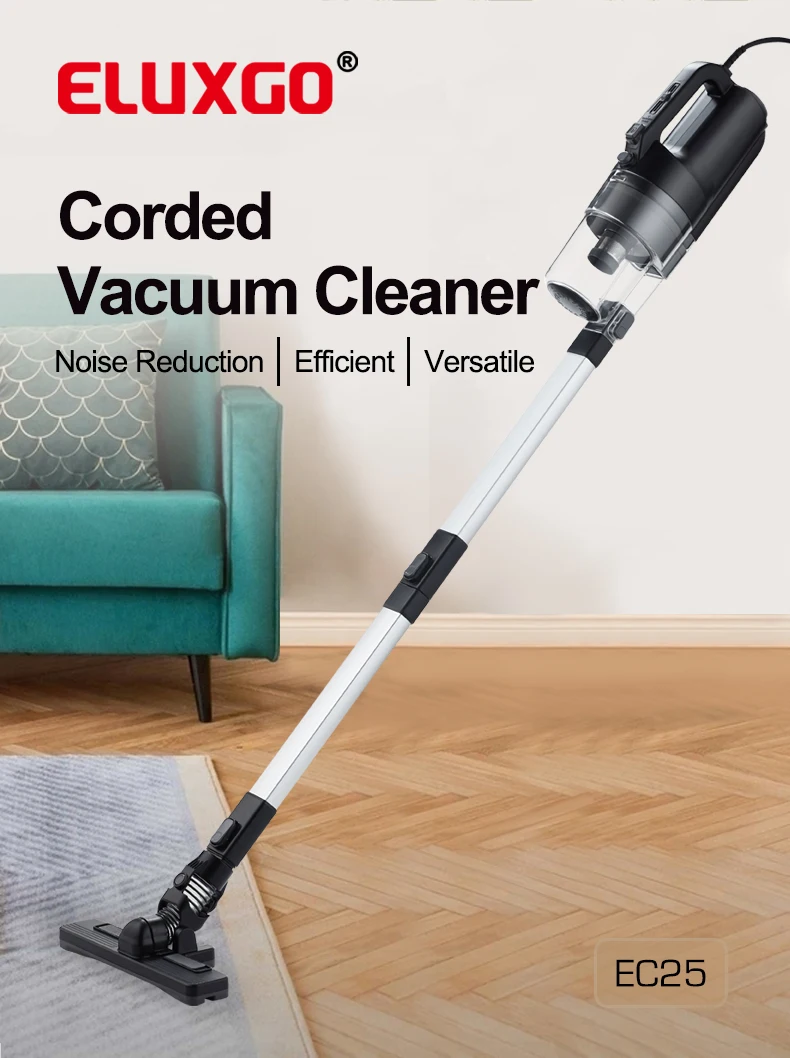 Eluxgo handheld cyclone vacuum cleaner Infinite Speed Vacuum Cleaner stick home use vacuum cleaner with wire