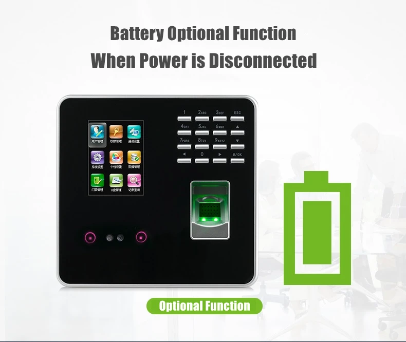 MB20 Free Software Smart Employee Biometric Face Fingerprint Recognition Access Control Time Recording Attendance Machine