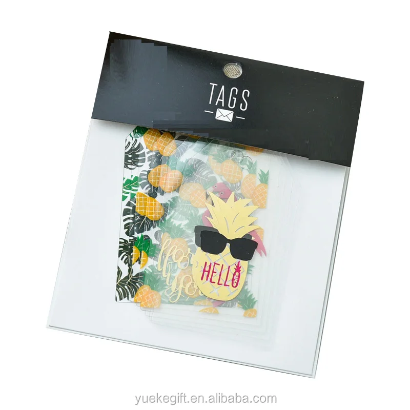 
DIY Unicorn and Rainbow Plastic Hang Tag for Scrapbooking Decoration Die Cut Acetate Hang Tag 