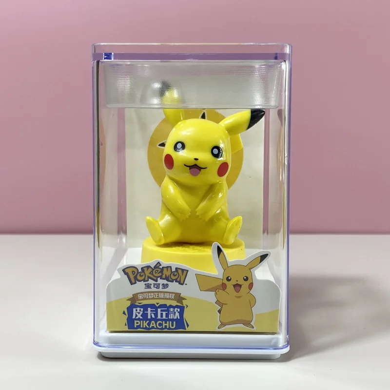 Newly Arrived Anime Pokemoned Figure Toy Pikachu Cubone Charmander Figures Seal With Acrylic Box
