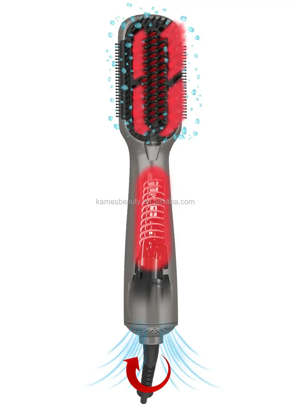 
Infrared Ionic Hair Dryer Straightening brush 