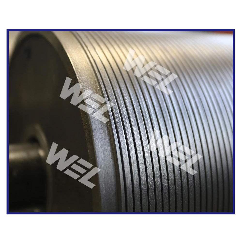 Textile waste recycling machine spare parts cylinder steel roller with wire