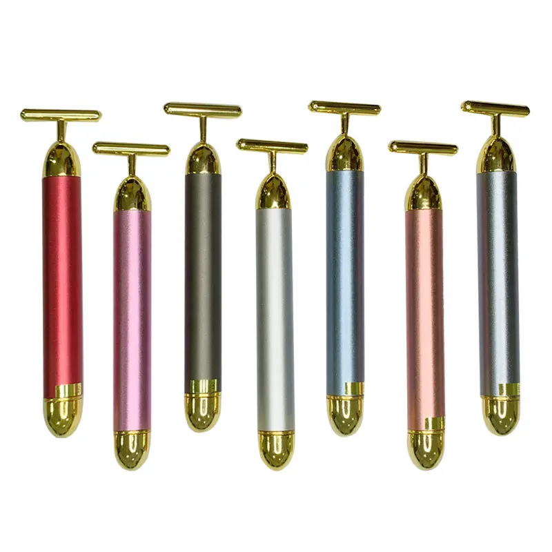 22 Salon Home Use Electric Vibrating Energy Beauty Bar Women V Line Face Lifting T Shape Facial Massager