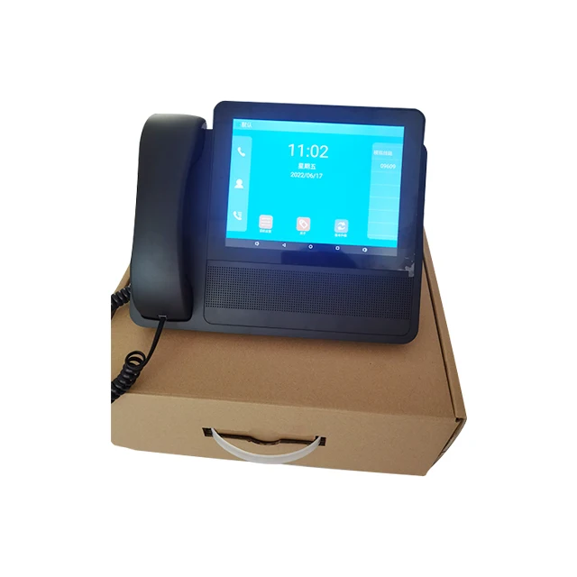 6 sip lines support PSTN VOIP video business office desk phone