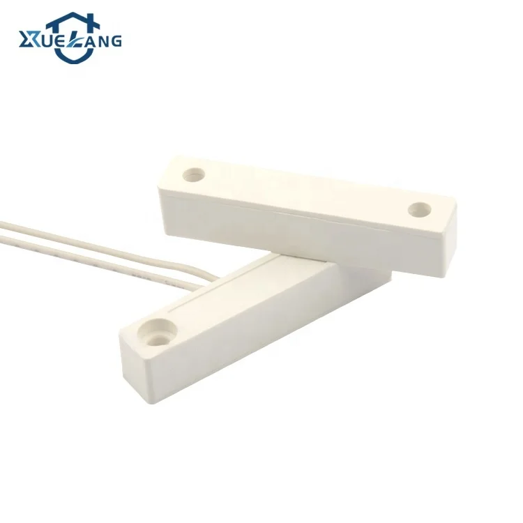 Anti-fire ABS shell center leads surface screws mounted wired magnetic reed switch abs proximity sensor
