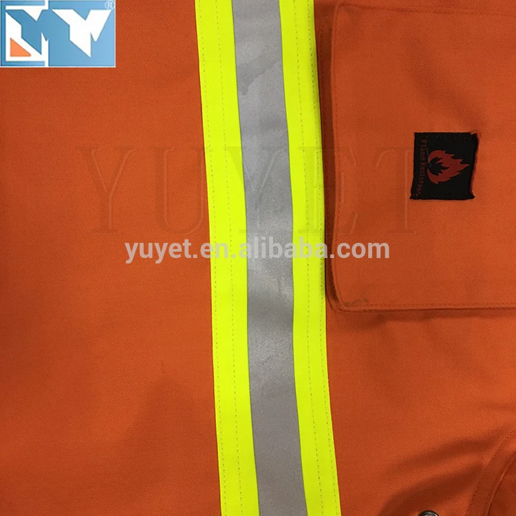 Nomex flame retardant safety reflective fireman suit