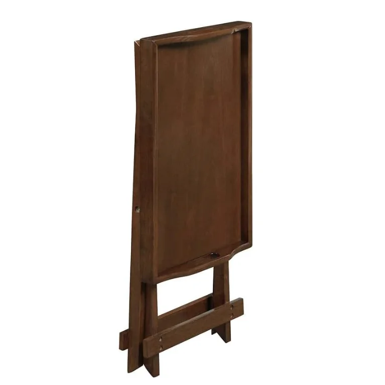 Wooden Folding Dinner Table Tv Tray Coffee Stand Serving Snack Tea Portable Tray Sofa Side Table
