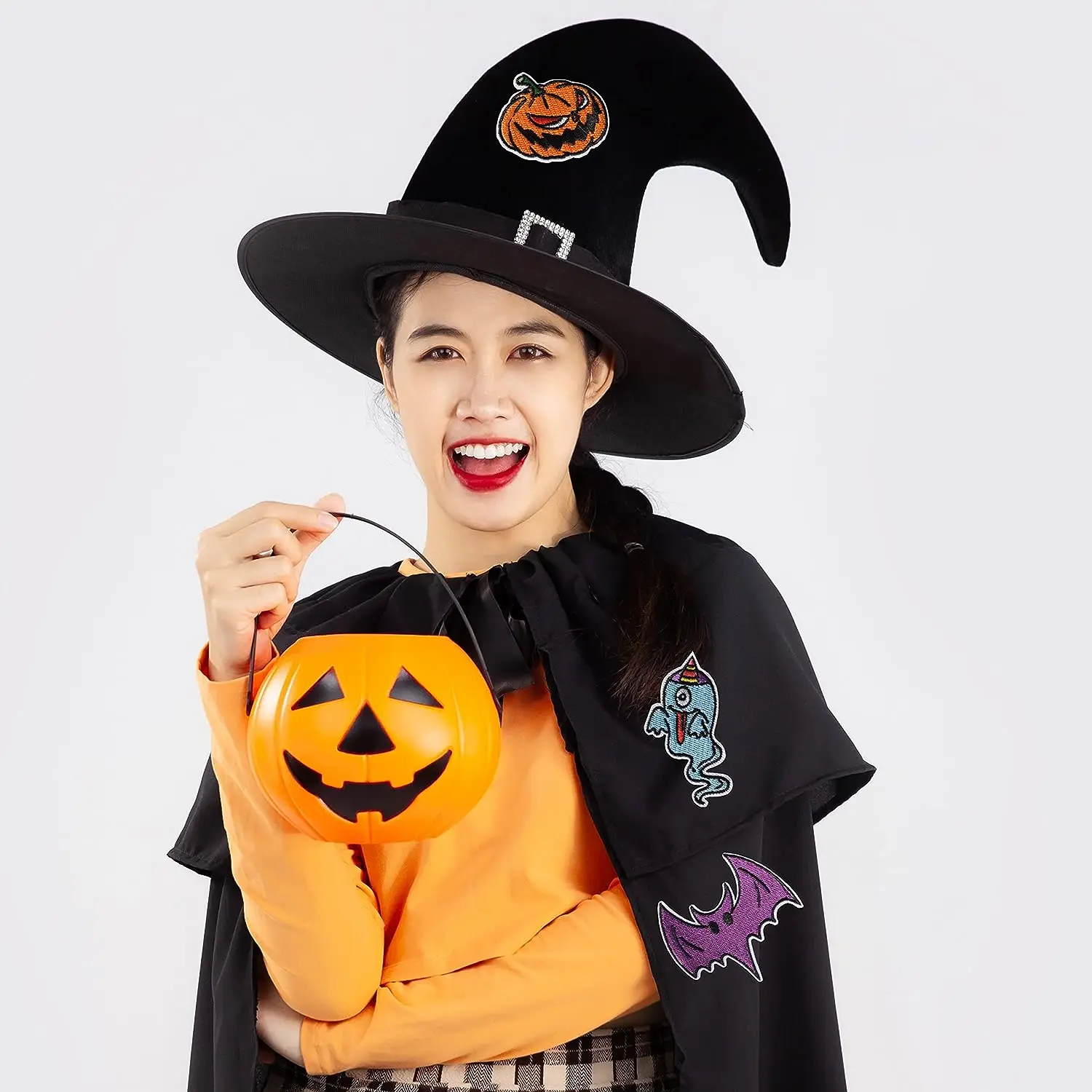 Factory Custom halloween cartoon Clothing cloth Embroidery Iron On Patch For Clothes hats Embroidered Patches