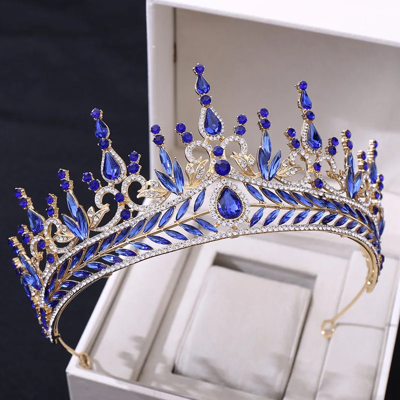 Unique Tiara De Novia De Oro Rosamaterial Para Coronas Bridal Wedding Hair Crown Tiara Red For Adults