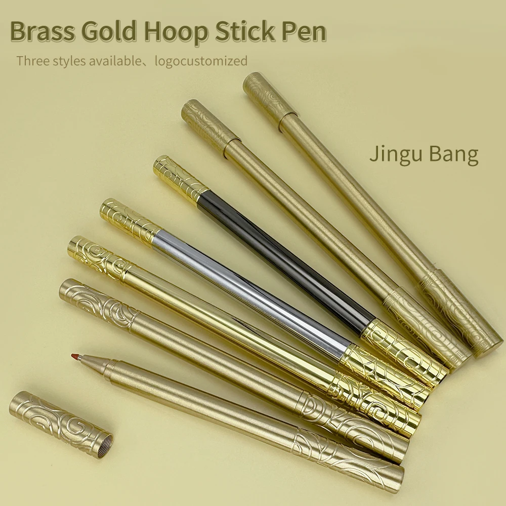 SEAPEN Hot-sale Creative Chinese Style Golden Cudgel Metal Roller Pen for Business Gift Can Customized Logo