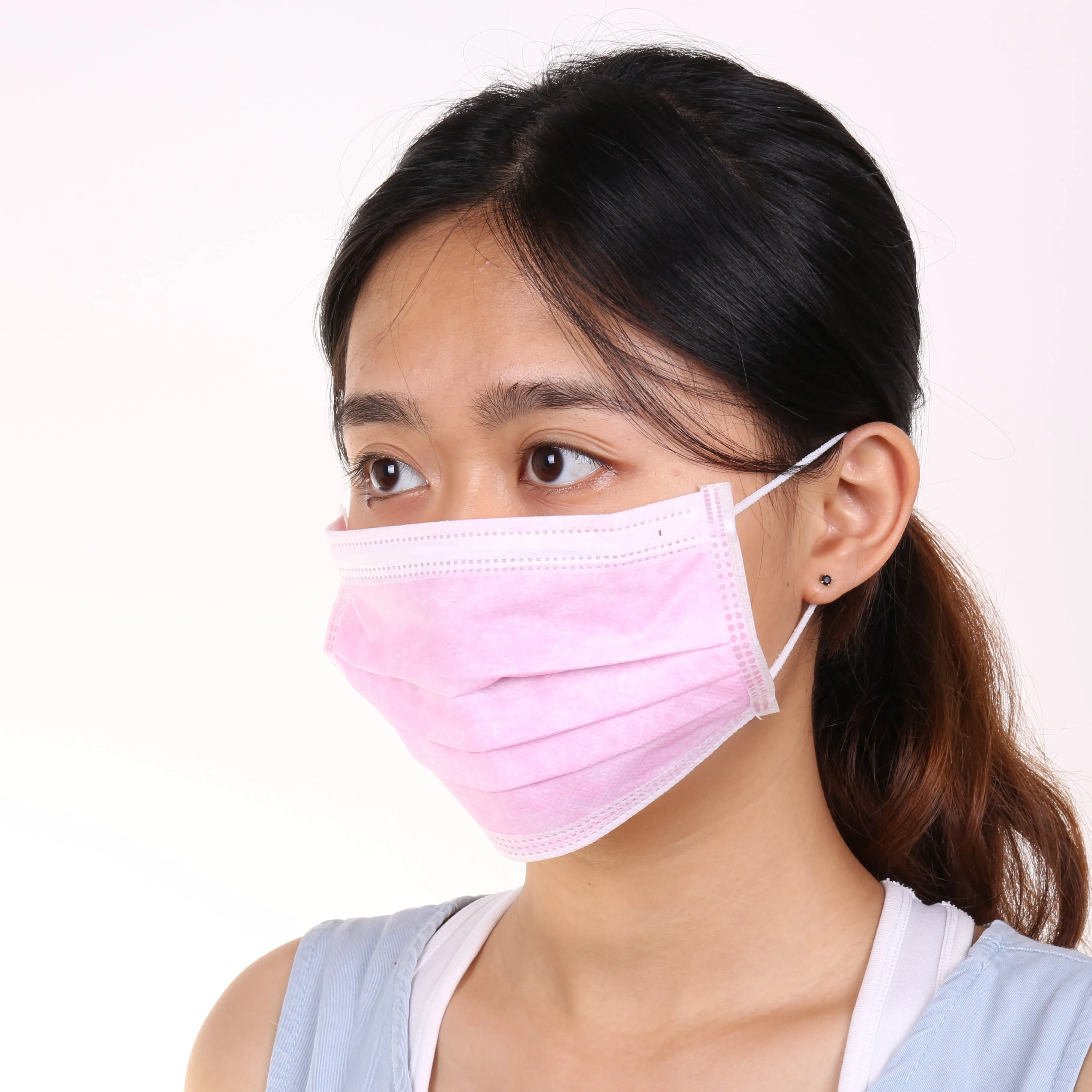 Manufacturer cheap disposable pattern pink 3 ply printed designer face mask camouflage earloop
