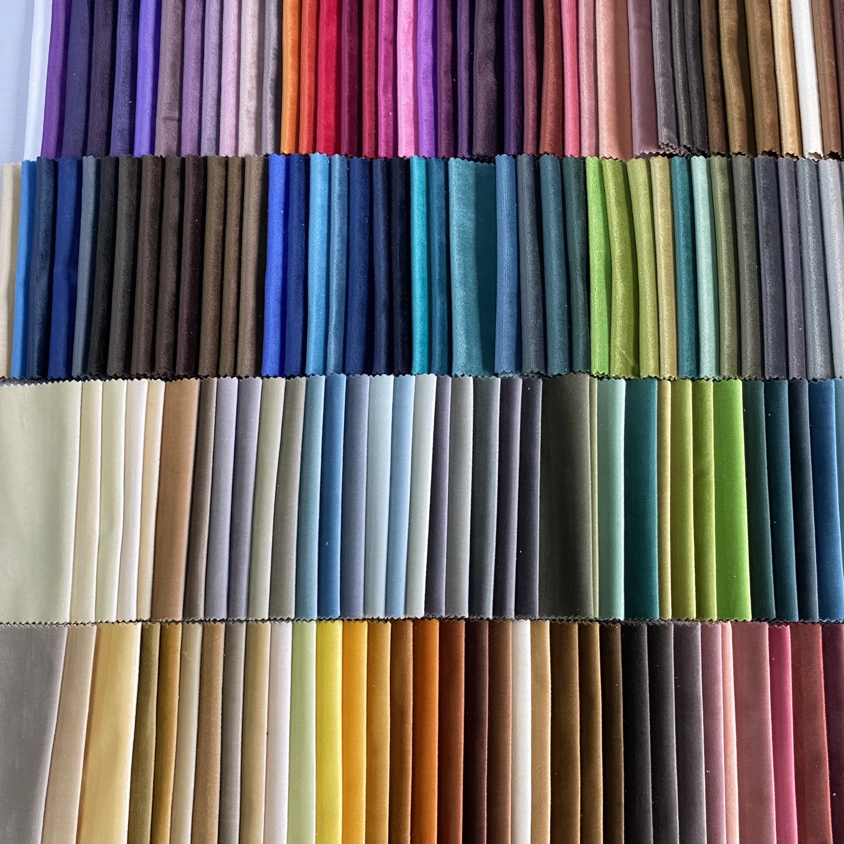  2.8 meter width plain 120 colors 100% Polyester Velvet fabric for curtain car sofa cover