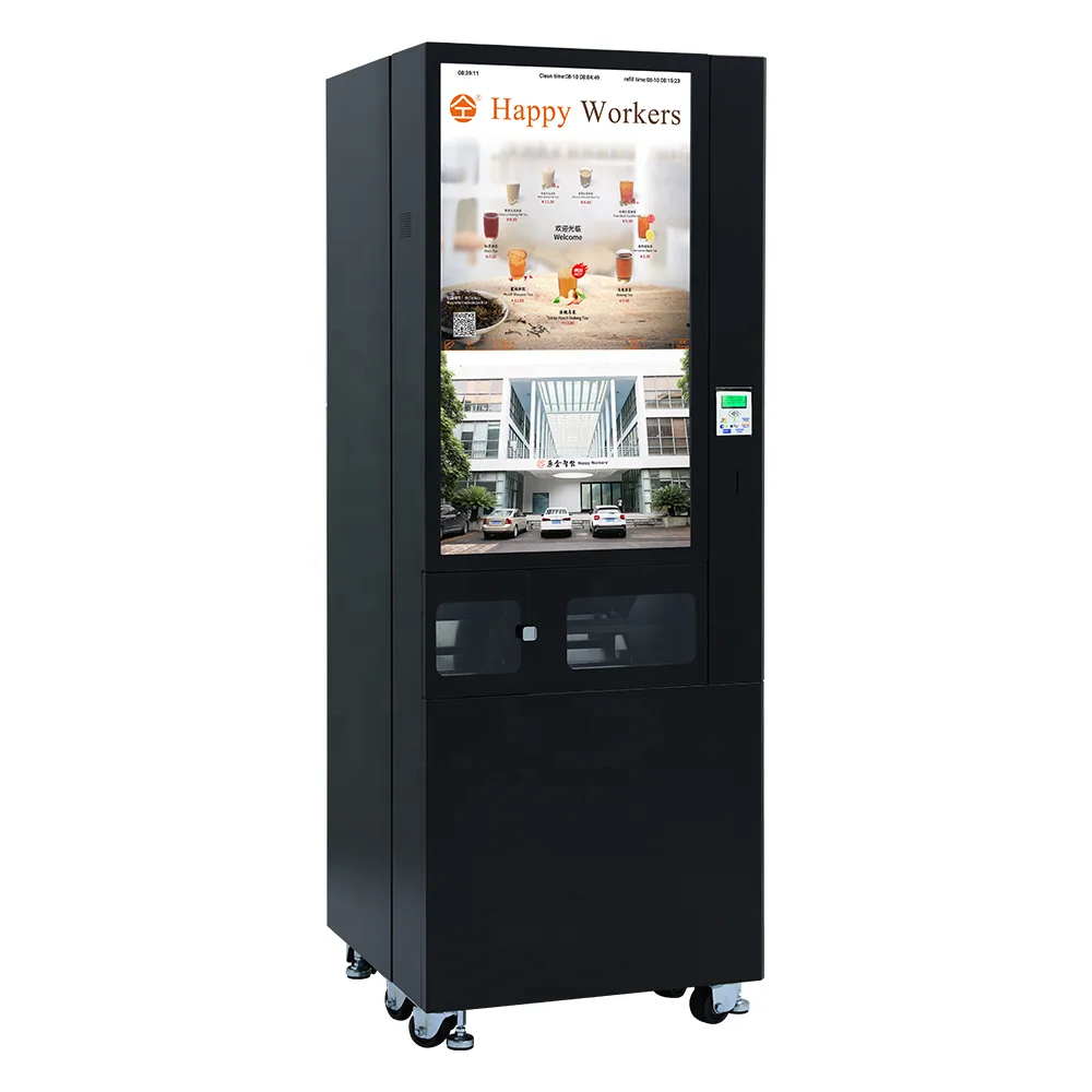 The New Listing Self Service Freshly Ground Tea Vending Machine for Bubble Tea