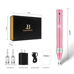 Built-in Battery Micro-Needling Aluminum Alloy Material electrical Derma Pen Machine For Skin Care Beauty
