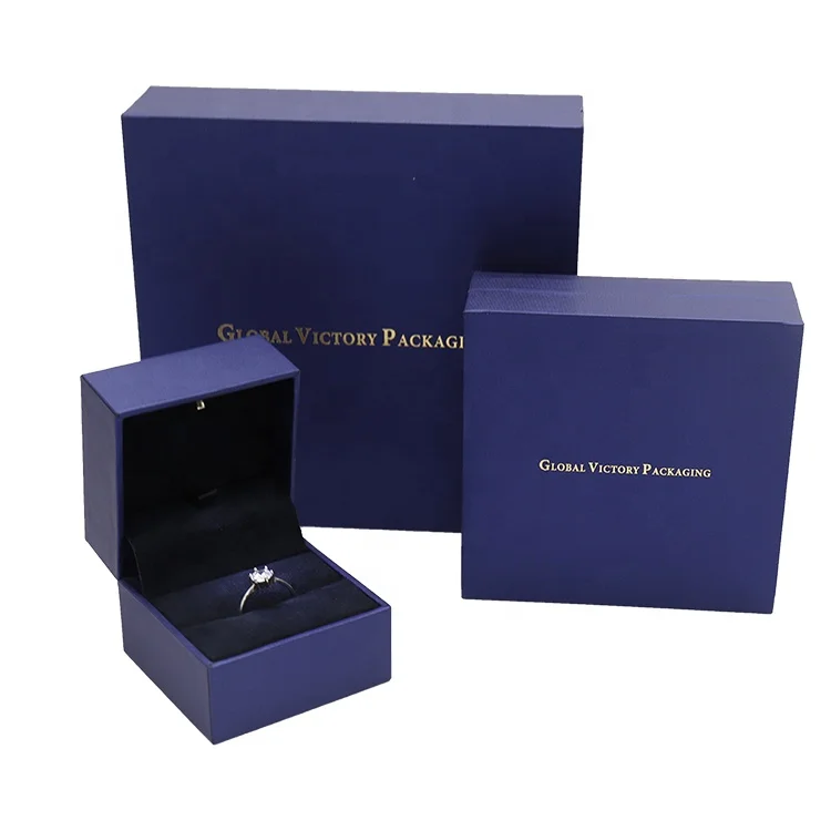 Hexagon Round Square Burlap Agate Jewelry Box