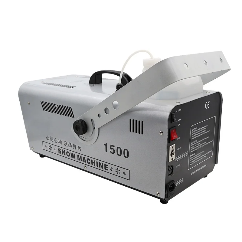 Китай заводская цена дистанционное управление DMX 1500 Вт снегоуборочная машина лидер продаж небольшая искусственная для сценического шоу