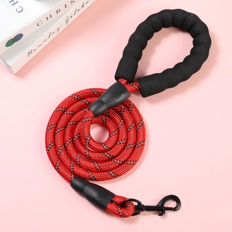 Pet Traction Rope Explosion-Proof Charging Dog Rope Reflective Round Rope Pulling Dog Handle Traction Belt