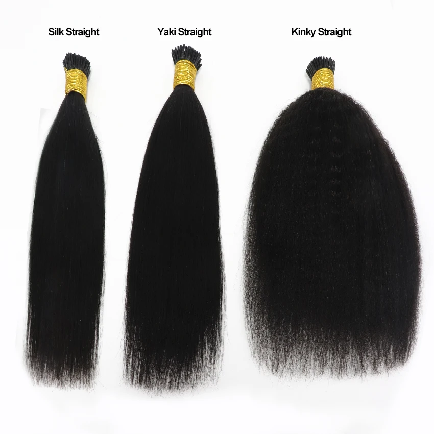 wholesale micro links weaving human hair extension supplier remy virgin hair bundles double weft binding I tip hair
