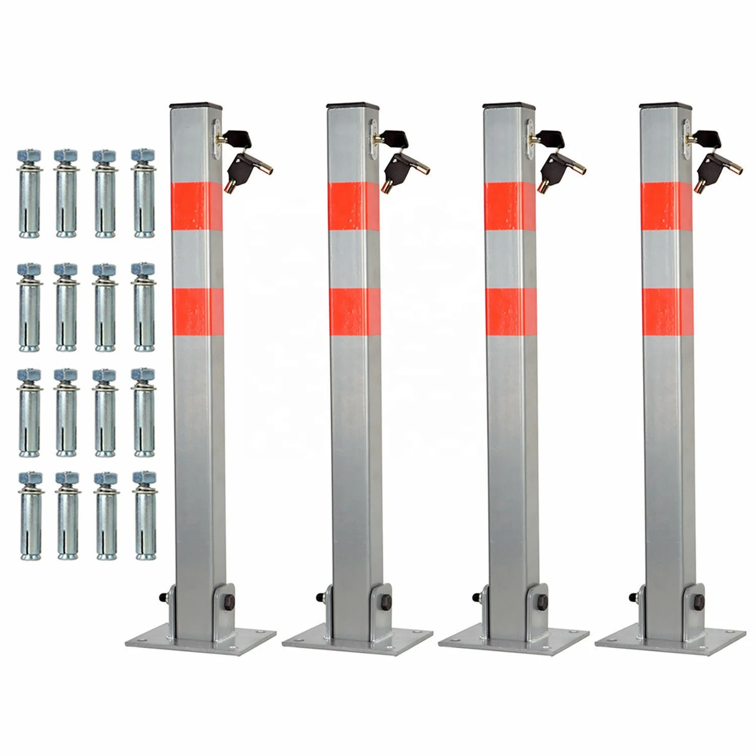 FOLDING PARKING BARRIER CAR BOLLARD VEHICLE DRIVEWAY CAR SAFETY SECURITY POST