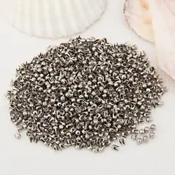500pcs/Bag Garment Nailed Beads Machine Accessories  Silver Spikes Rivet Metal Four Claw Nails For Pearl Machine