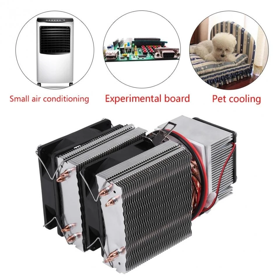 120W Semiconductor Mini Air Conditioner Peltier Thermoelectric Cooler 12v Air Cooling Unit