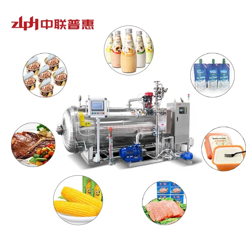 Horizontal Autoclave  Canned Tuna  Pet Food Sterilization Machine