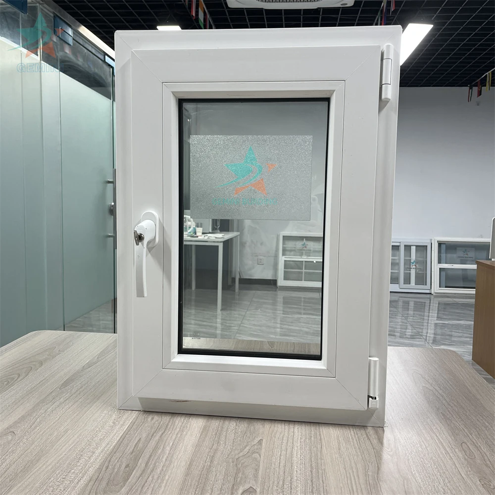 GEMINI Cheap Factory Price UPVC / PVC Windows Casement Window With Handle