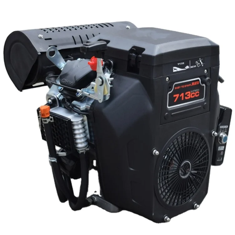 DHT720E 4 Stroke V-twin Cylinder With Air-cooled Electric Start 24hp Gasoline Machinery Engines