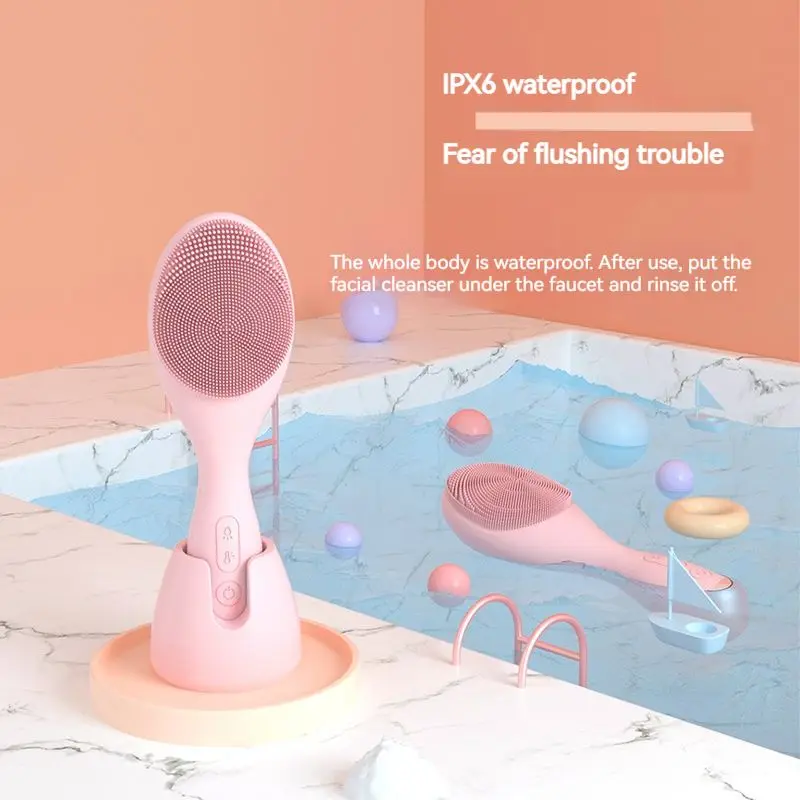 Factory Direct Face Washing Brush Facial Cleansing Recharge Led Vibration Photon Beauty Device With Price