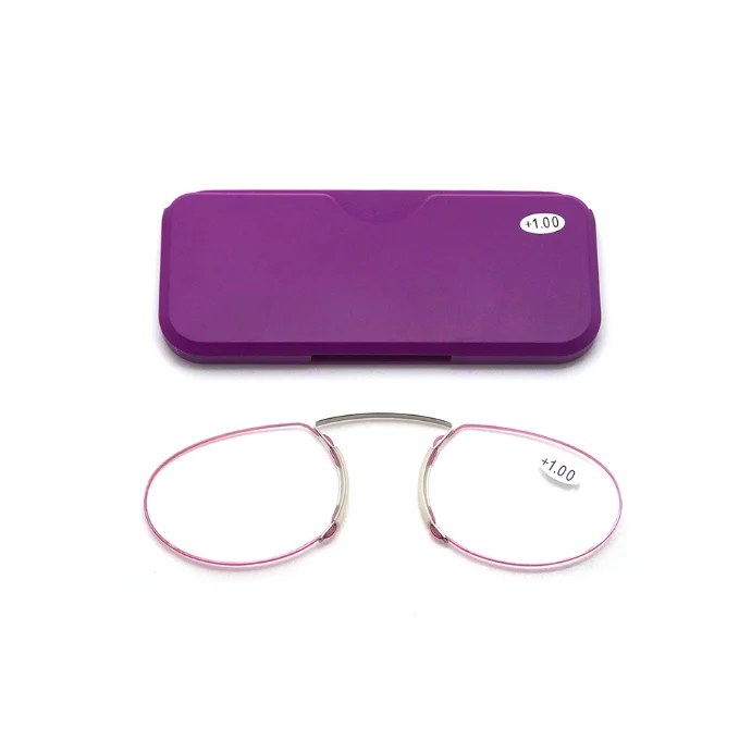 Manufacturer Wholesale Cheap Optimum Unbreakable Tiny Optical Reading Glasses Mini Clip On Nose Pad Anti Blue Light Glass