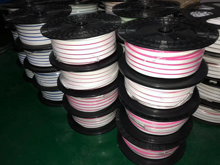 DC 12V Low Voltage SMD2835 Standard LED Silicone Neon Flex 50m 5m/Roll Wholesale Price