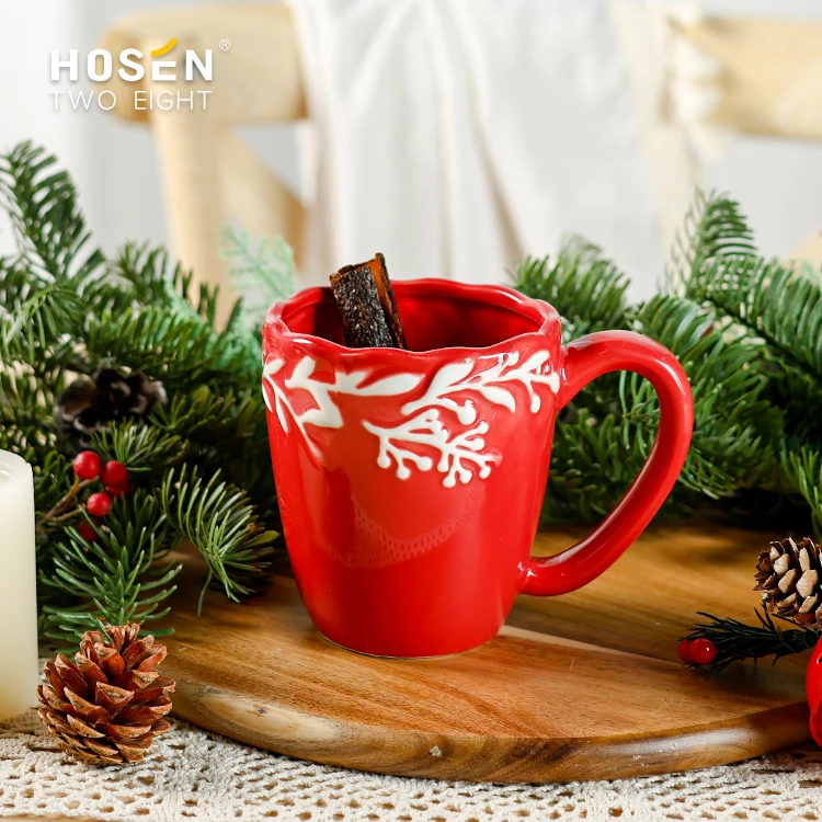 Customization Christmas Dinnerware Set Mug Plate Bowl Holiday Tableware Drinkware Porcelain Tea Coffee Cup Festival Set