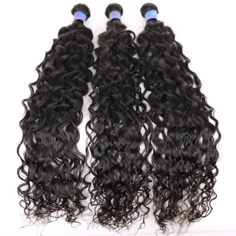 natural black remy water wave hair bundles, short body wave water curls human hair weft, different types of curly weave hair