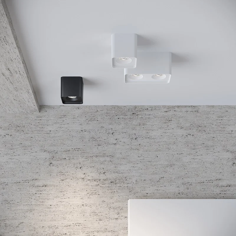 XRZLux Square Led Downlight 20W Double Heads COB Living Room Corridor Aisle Ceiling Spotlights AC110V 220V Ceiling Lamp