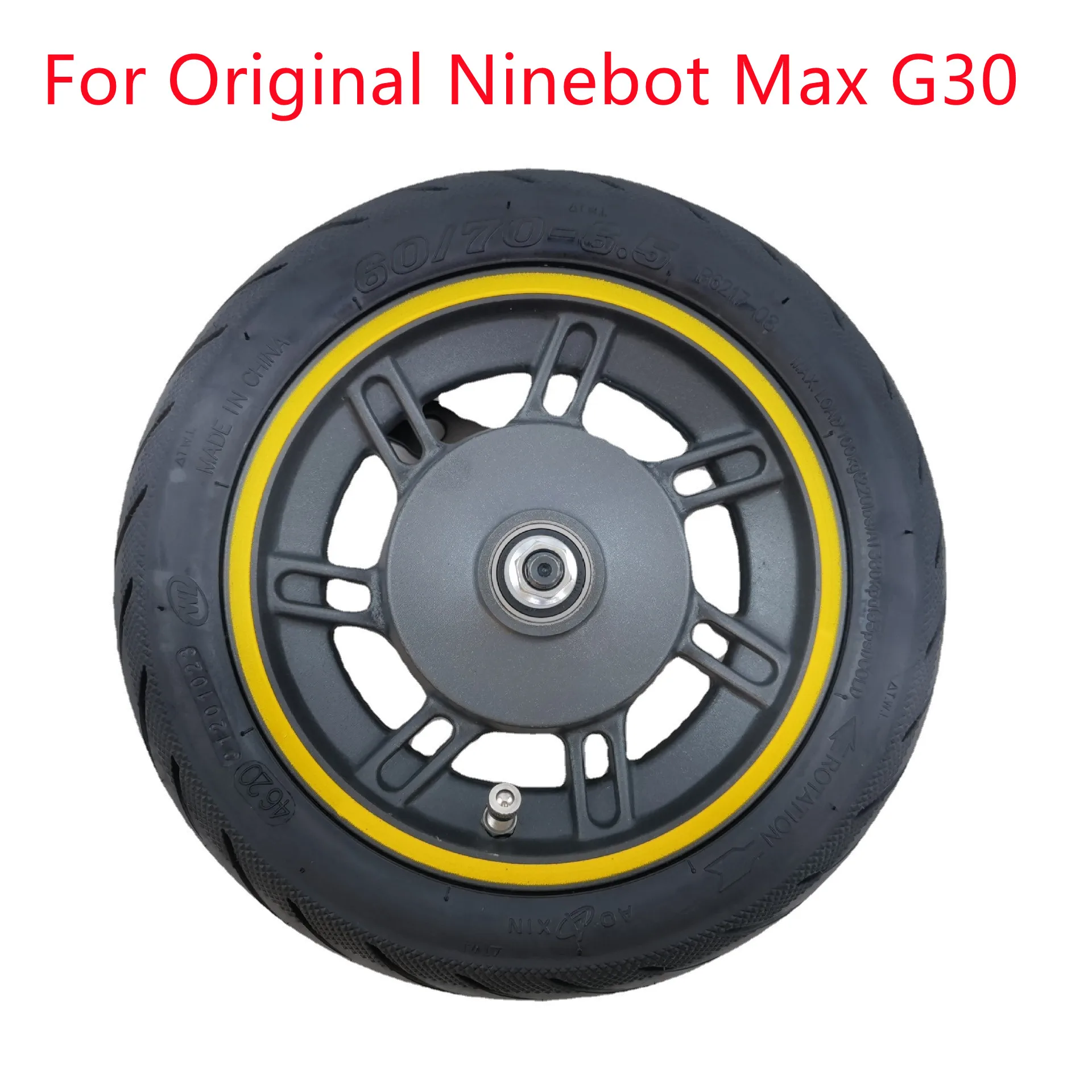 Replacement Max G30 Kick Scooter Part For Max G30 Scooter Parts 10 Inch Front Wheel Hub 60 / 70-6 Vacuum Tire Fittings
