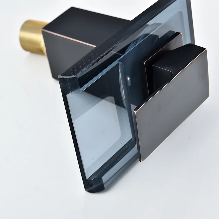 LED Basin Faucet Temperature Colors Change Bathroom Mixer Tap Deck Mounted Wash Sink Taps Hot And Cold Tap