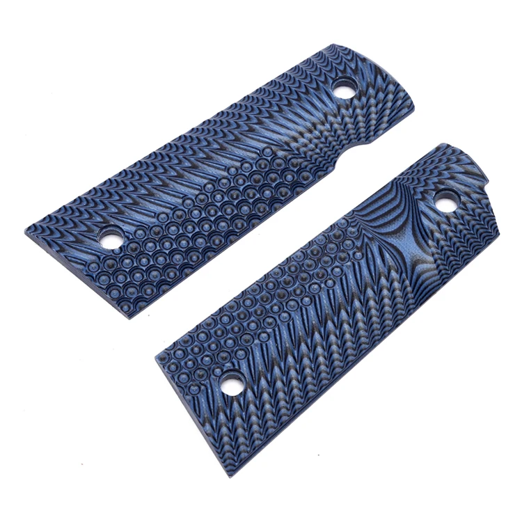 
G10 Gun Grips Full size 1911 bushing wrench for Colt 1911, OPS Eagle Wing texture with Magwell cut 