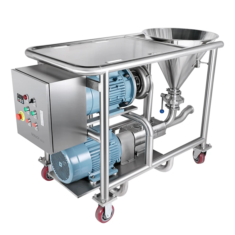 Donjoy Sanitary Food Grade Stainless Steel 316L High Shear Powder Liquid Mixer Homogenizer Mixing Pump