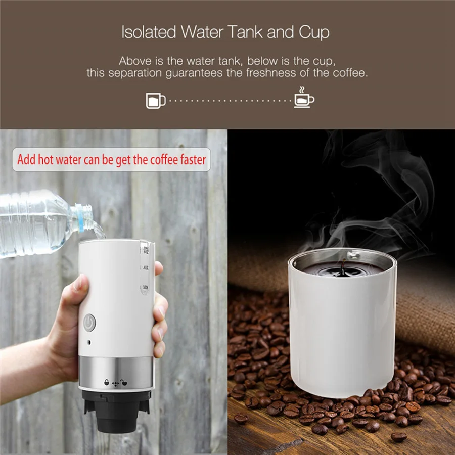 Portable Outdoor Personal Mini Brew drip K Cup Capsules Single Cup Coffee Machine For Electric Coffee Maker