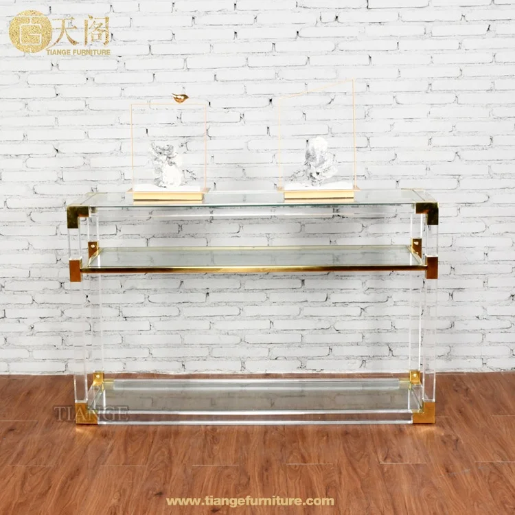Designer furniture Jacques acrylic hallway console table contemporary
