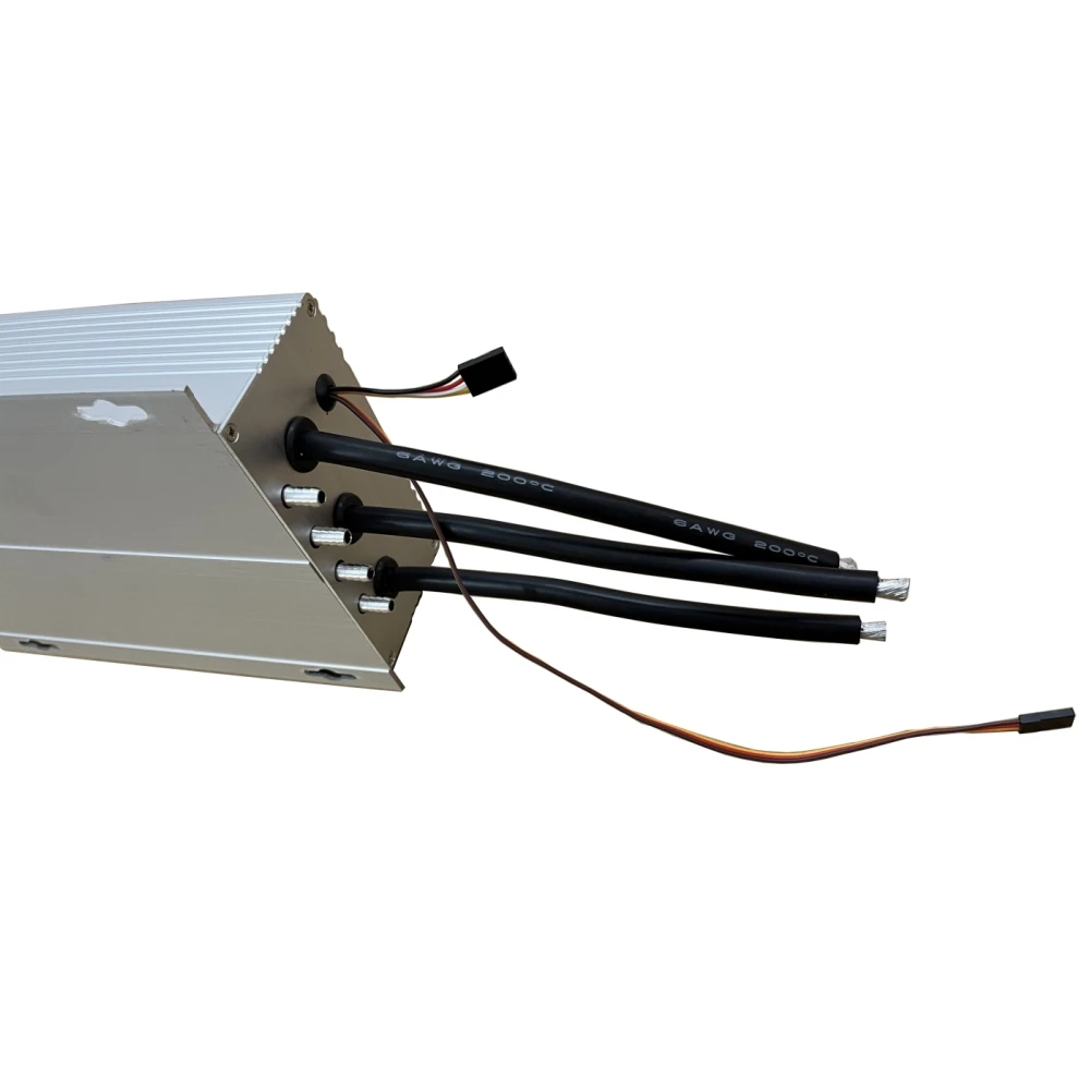 2024 Flier New ESC 150V 500A Brushless Speed Controller Water-cooled IP67 Housing for Airplane Paraglider Jet Flight Hobbyist