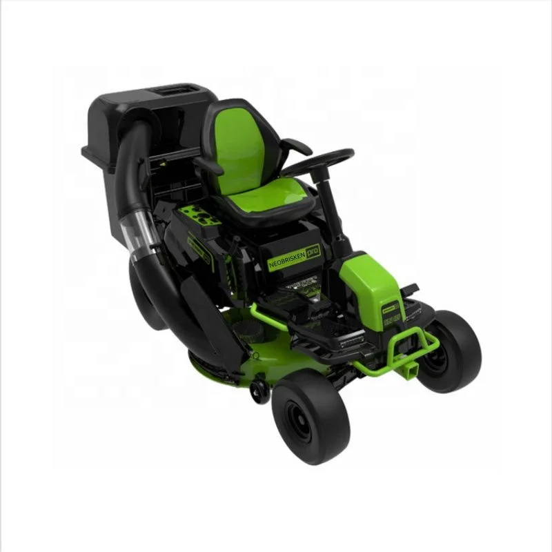 NEOBRISKEN 42 Inch Seat Mounted Electric Lawn Mower with zero Steering Seat Type Lithium Electric Lawn Mower