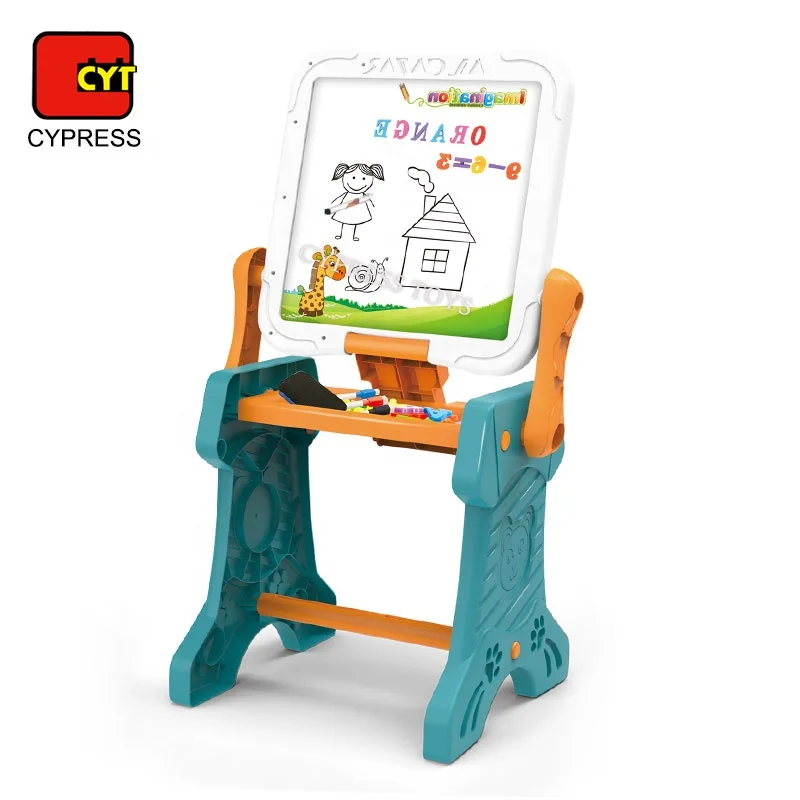 Study&Play Learning Table Block Table With Colorful Pens Magnetic Drawing Board Educational Toys Kids