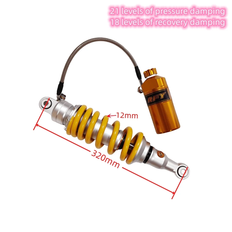 Motorcycle 325mm central shock absorber for SMAX CE155 Ninja 300/250/Z250 WR155 ENDURO 2020-2022