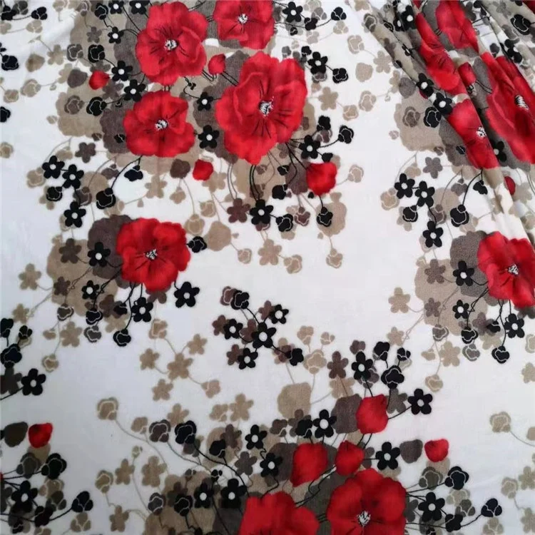 Mid-east double sided 200gsm flannel printing fabric  for blanket