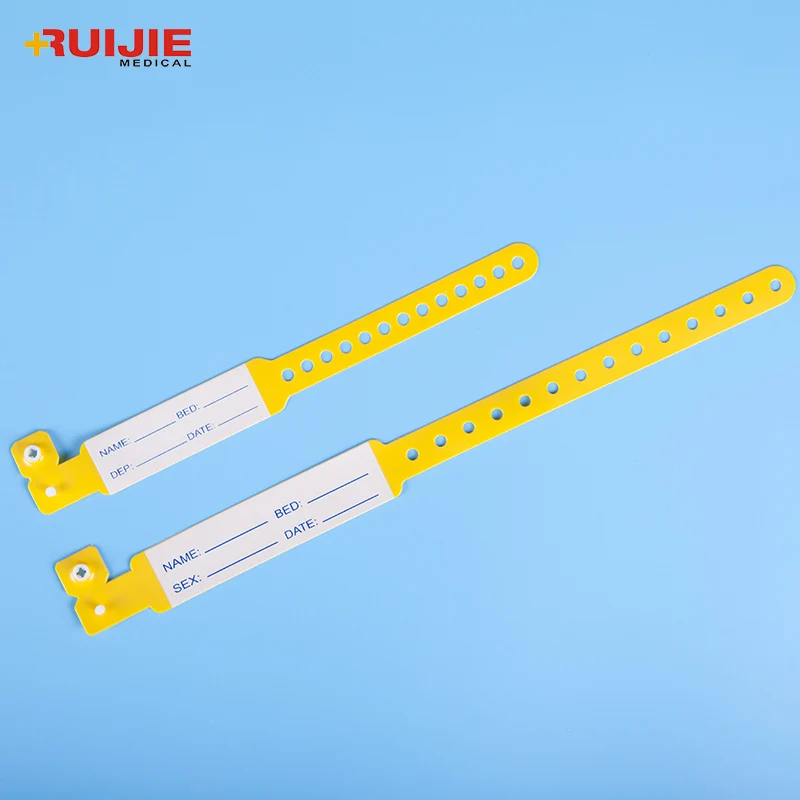 Cheap Custom Adults Kids Hospital Patient Id Disposable Plastic Medical Bracelets