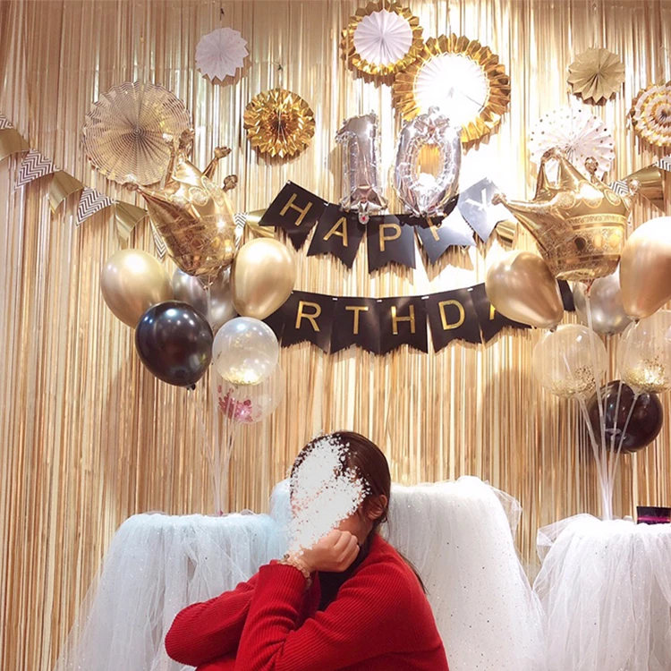Декор для дня рождения, свадьбы, девичника, вечеринки, для взрослых, юбилей, фотография, фон 1*2 м, металлическая фольга, мишура, занавеска с бахромой