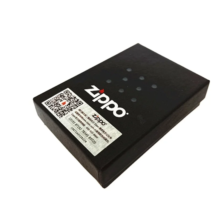 High-end Good Quality Zipo Lighter Gift  Packaging Shopping Hot Stamping Customized Lighter Box