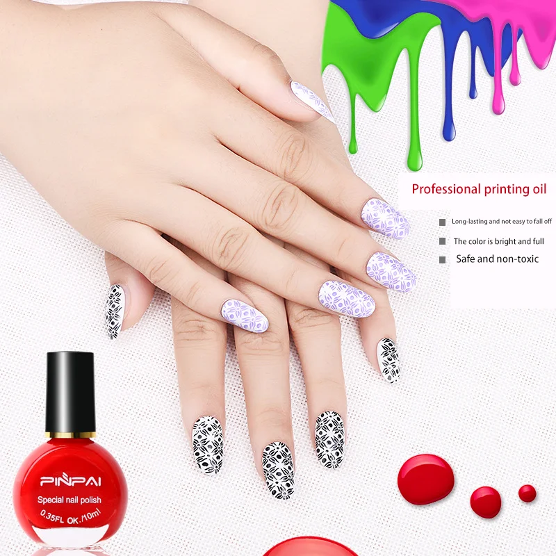 Custom Color Set Nail Gel Polish Halal Nail Plate Printing Varnish Stamping Gel Nail Art Manicure Stamping Gel Polish
