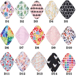 18x21cm small reusable sanitary pads towel napkin soft flow washable bamboo charcoal cloth menstrual pads for girl women day use